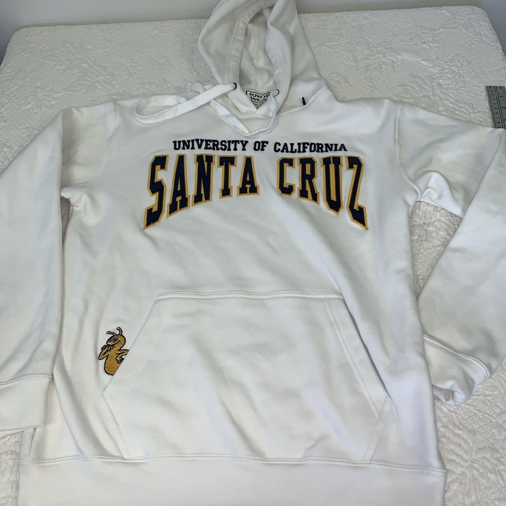 UC Santa Cruz UCSC Pullover Hoodie Adult Size S Banana Slugs Embroidered